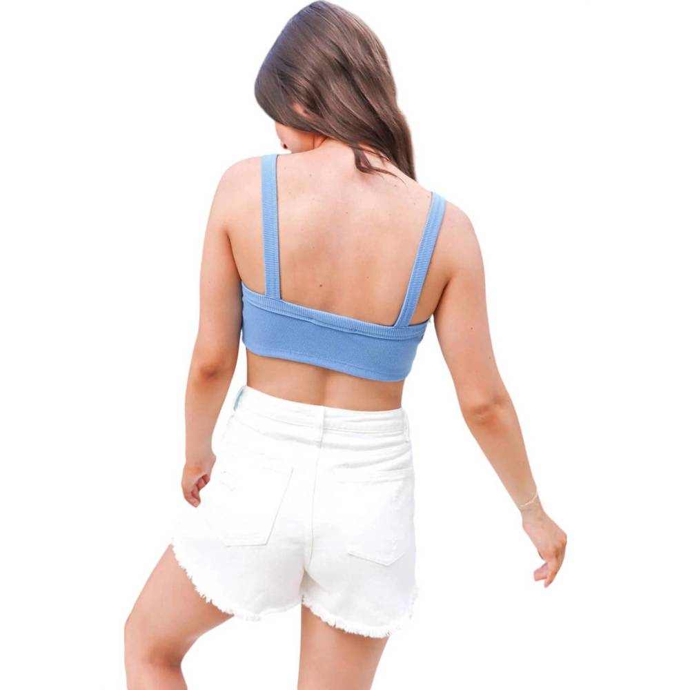 NEW SIGNATURE8 destroyed denim shorts in off white - Picture 3 of 5